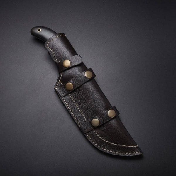 All-Purpose Bushcraft Damascus Tracker Knife & Micarta Handle .